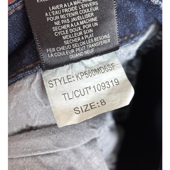 KUT women 8 straight leg dark wash denim jeans new distressed wash ankle - Picture 7 of 7